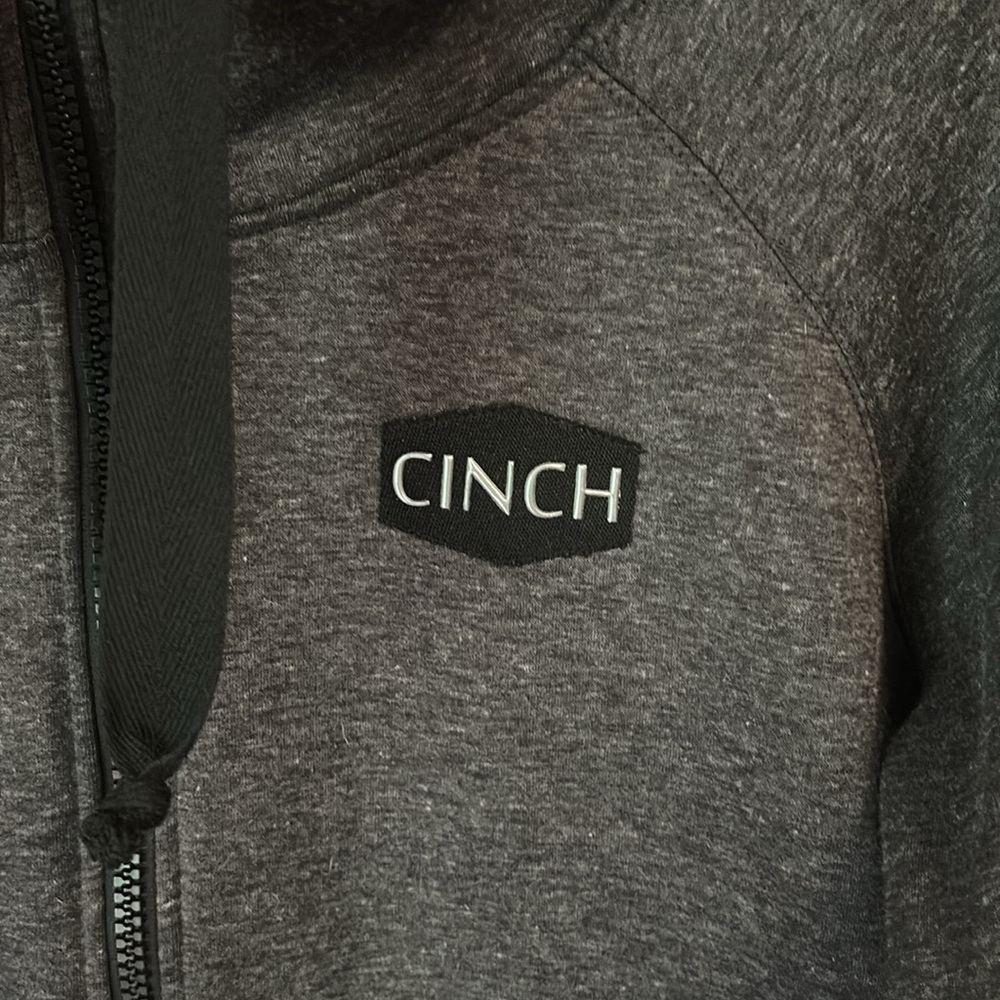 Women’s Cinch Charcoal Hoodie with Black Accents size XL - Picture 2 of 7